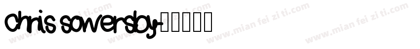 chris sowersby字体转换